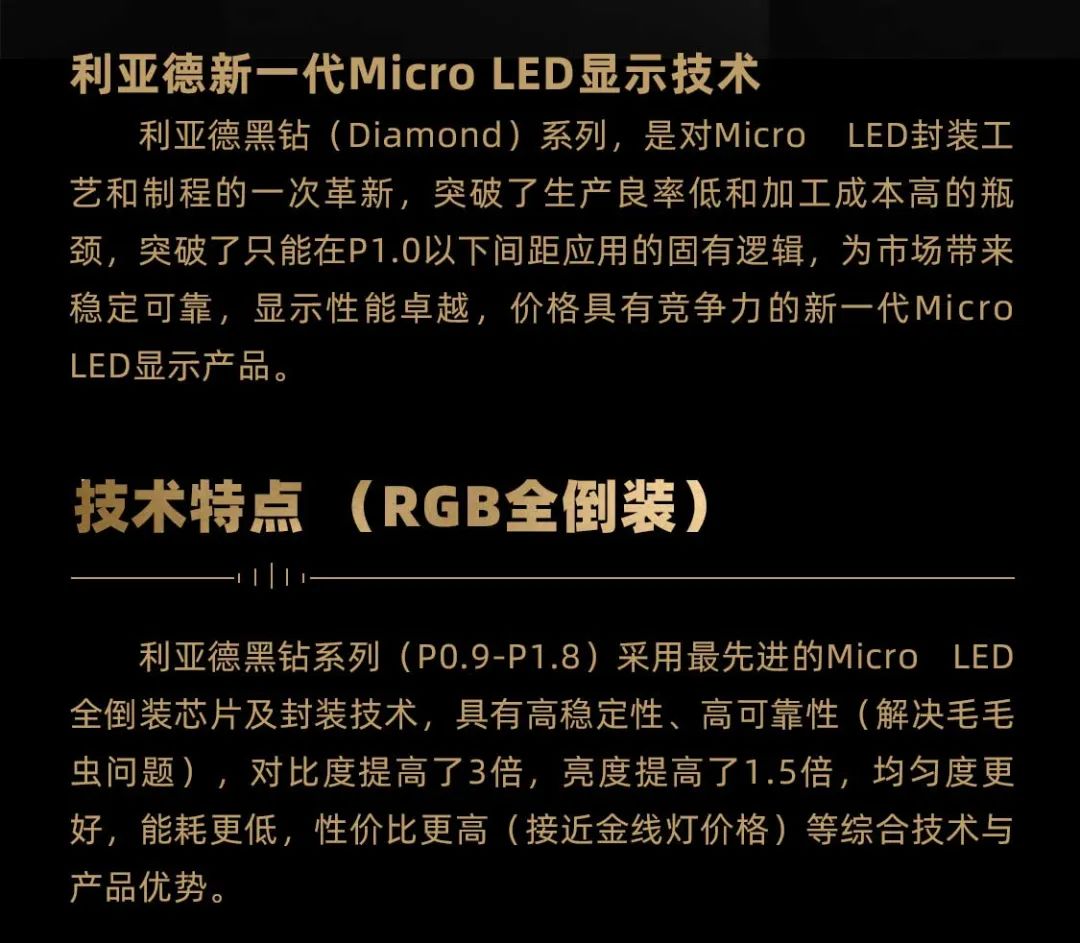 ng28.com面向全球发布第二代Micro LED显示技术——ng28.com黑钻(Diamond)系列